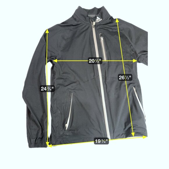Adidas Golf Rain.RDY Jacket Waterproof Light Weight Comfort Men's Medium HN4128 - Picture 2 of 11